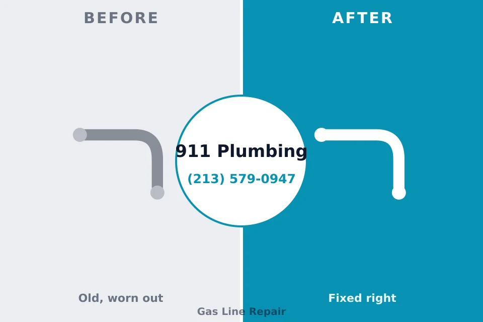 Before and after: plumbing repair National Park, NJ
